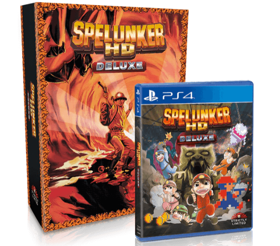 Spelunker HD Deluxe [Collector's Edition] box art for Playstation 4